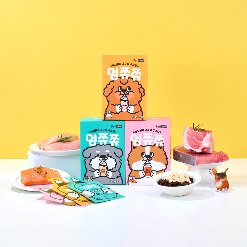 펫라벨 멍쮸쮸 30gx10ea (닭가슴살 / 연어 / 참치)