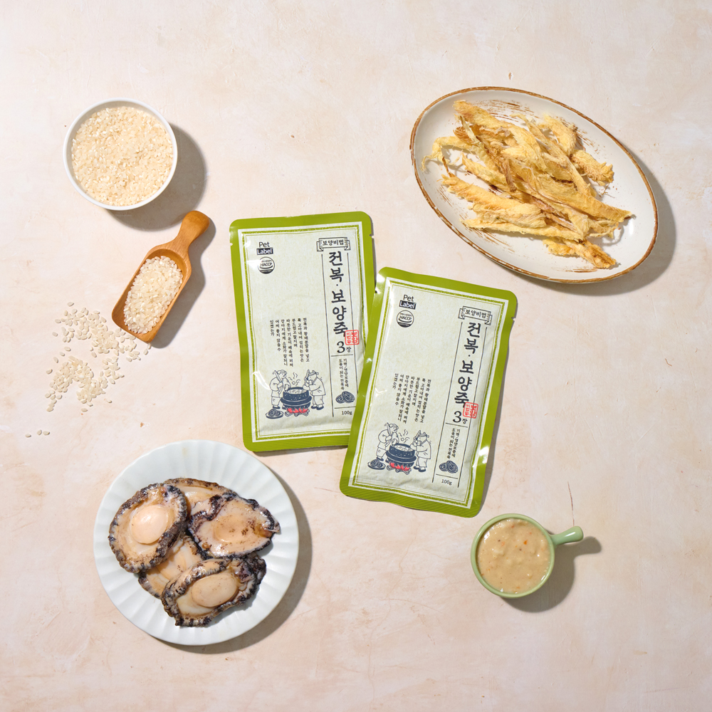 펫라벨 보양비법 100g x 10ea (소고기 / 삼계 / 전복)