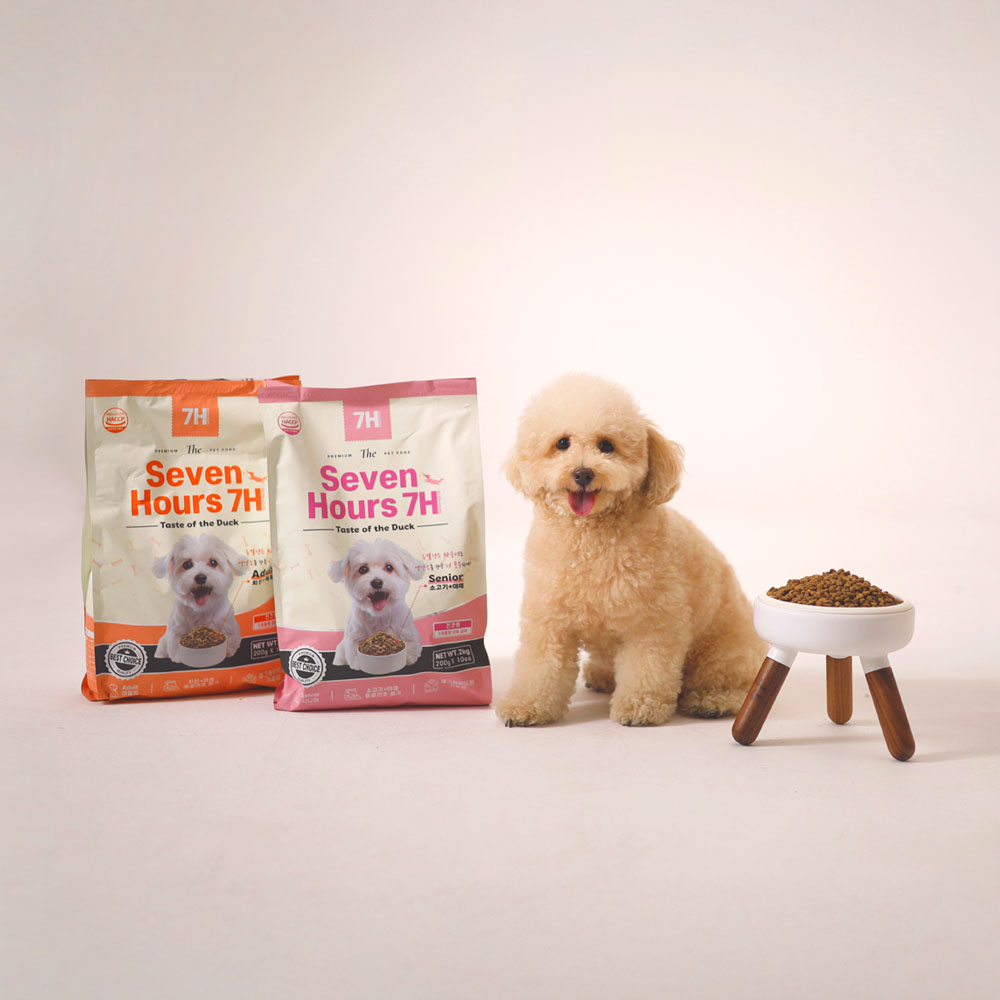 펫라벨 세븐아워 강아지 사료 2kg (200g x 10ea) (시니어 / 어덜트)