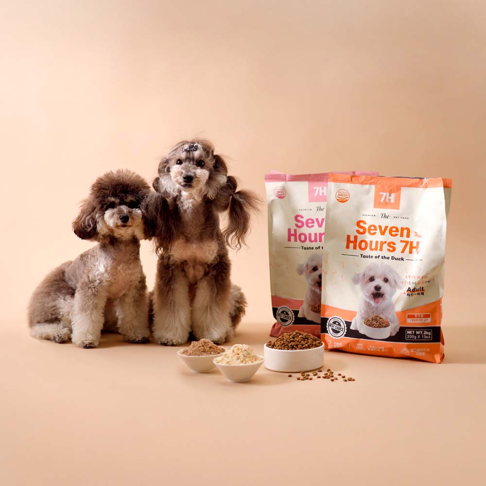 펫라벨 세븐아워 강아지 사료 2kg (200g x 10ea) (시니어 / 어덜트)