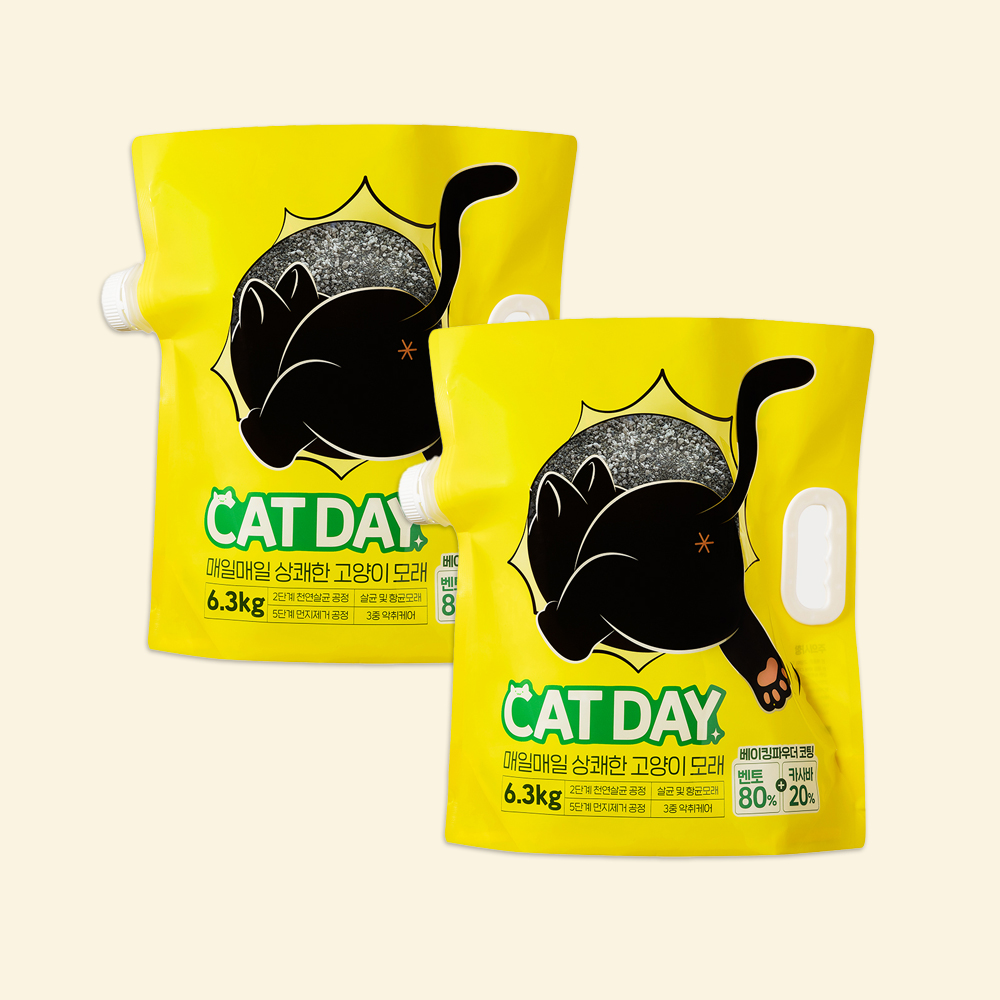 캣데이 카사바 벤토 고양이 모래 12.6kg (6.3kg x 2ea)