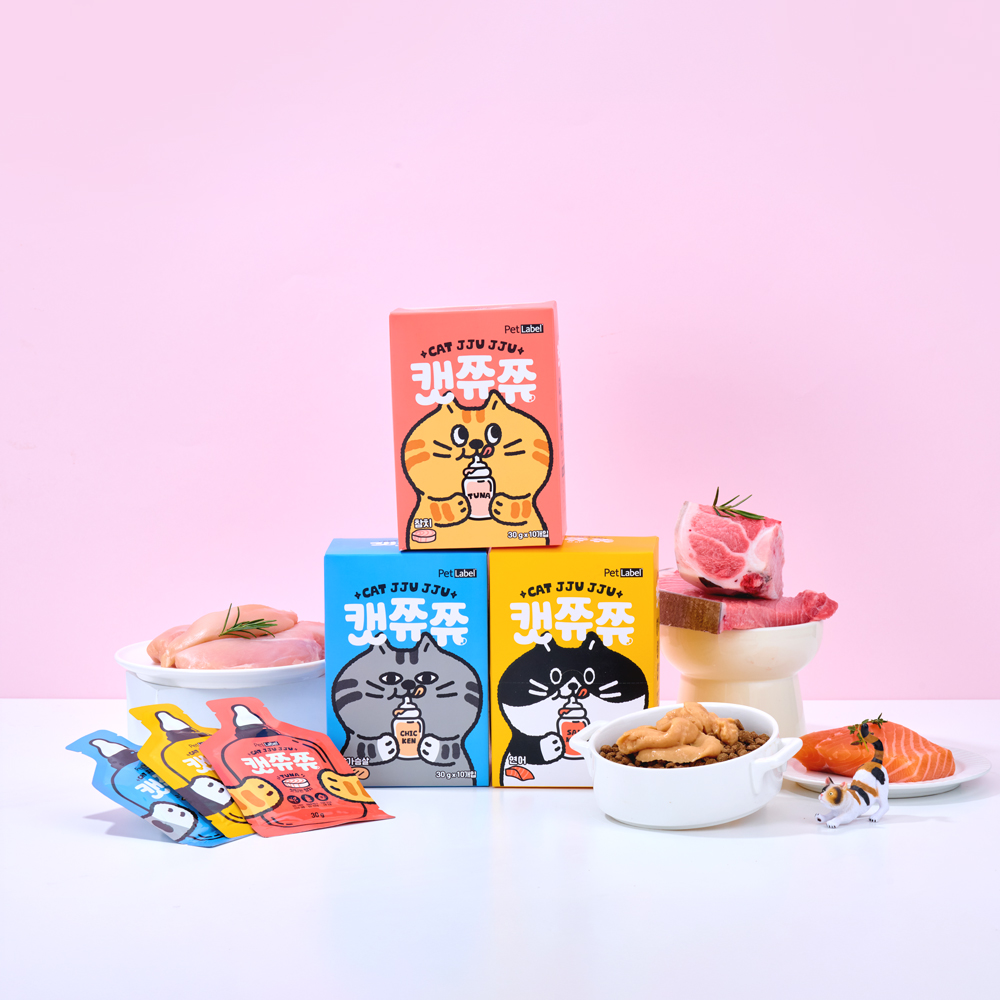 펫라벨 캣쮸쮸 30gx10ea (닭가슴살 / 연어 / 참치)