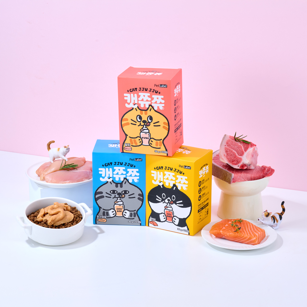 펫라벨 캣쮸쮸 30gx10ea (닭가슴살 / 연어 / 참치)