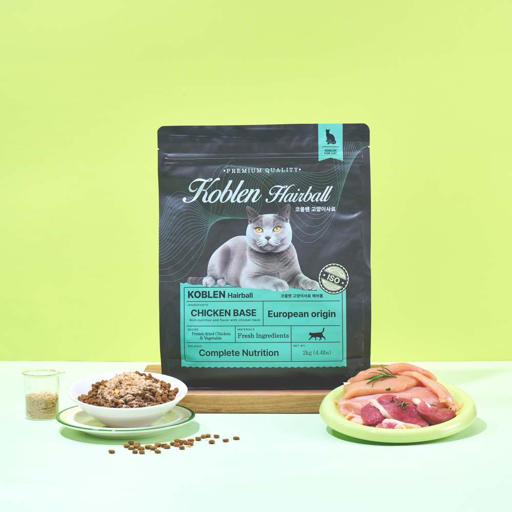 펫라벨 코블렌 헤어볼 고양이 사료 2kg