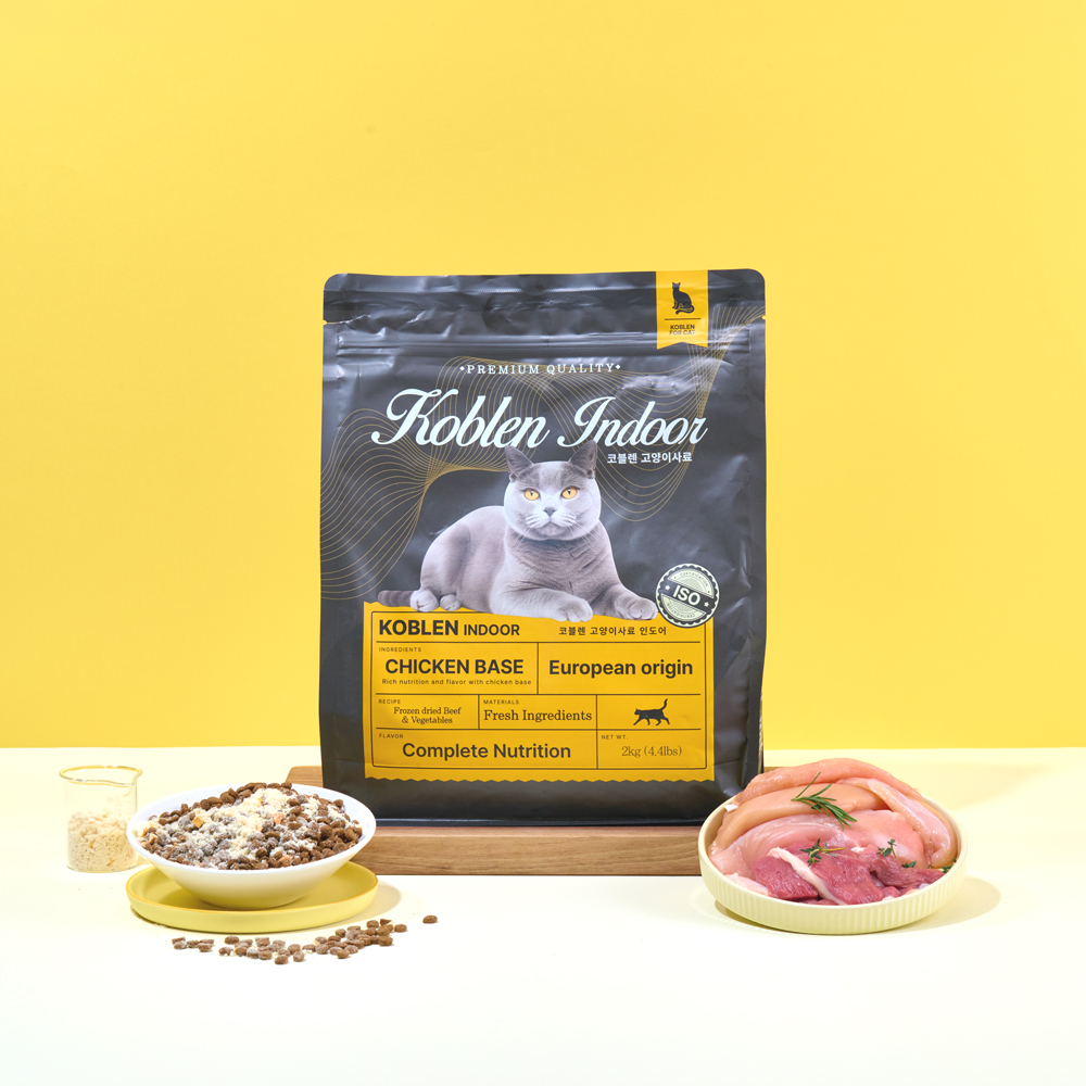 펫라벨 코블렌 인도어 고양이 사료 2kg