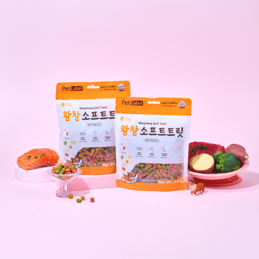 펫라벨 왕창 소프트트릿 300g 5팩