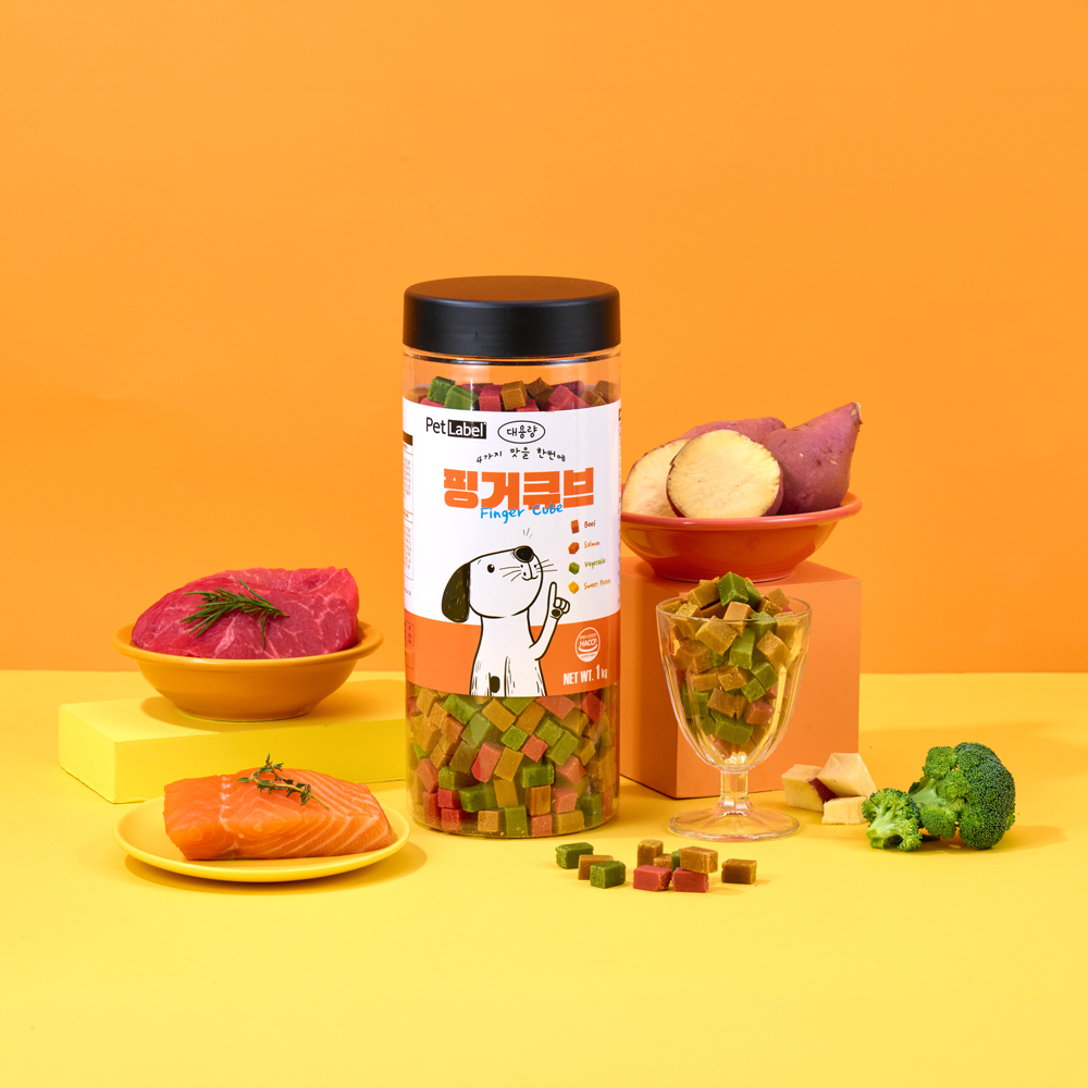 펫라벨 핑거큐브 1kg