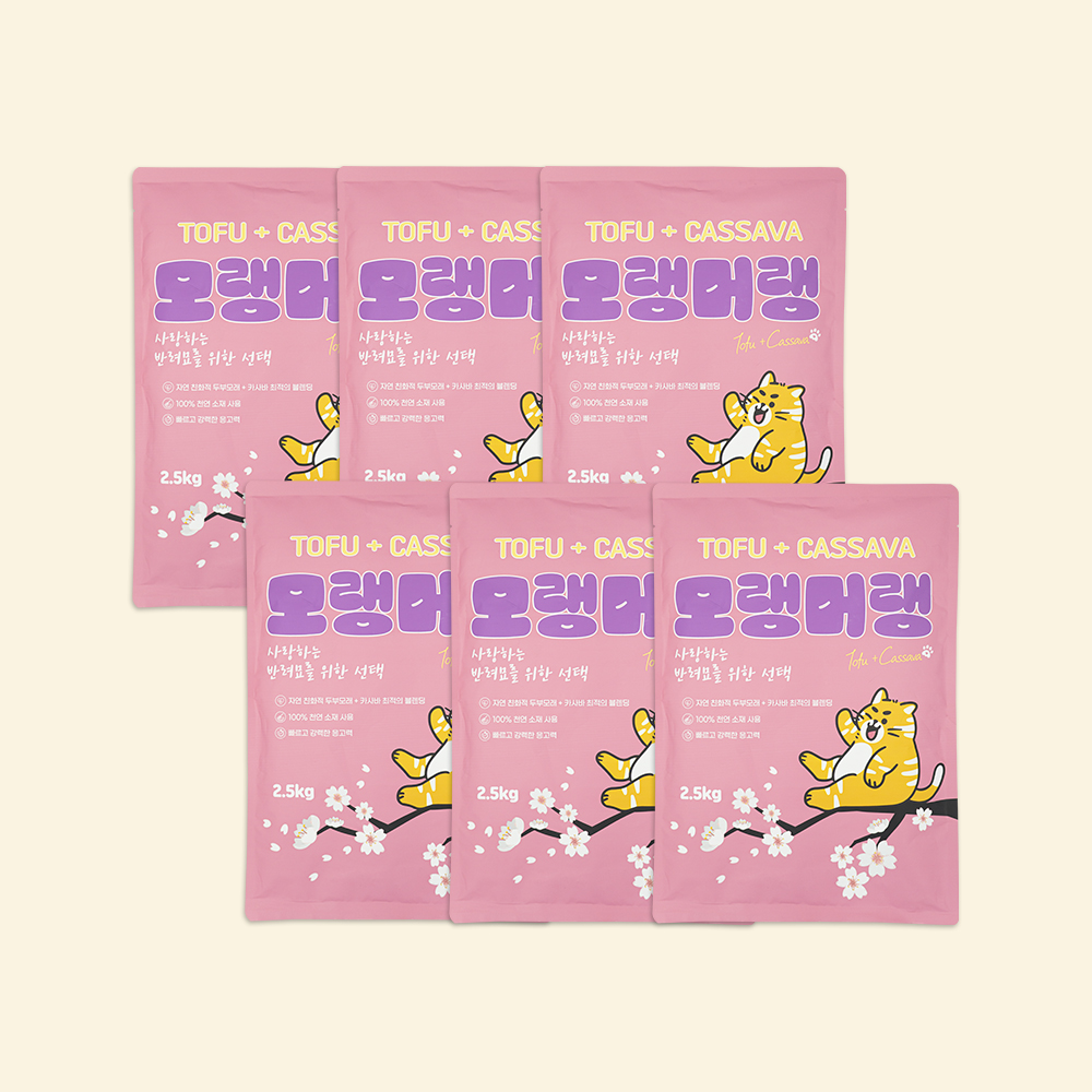 펫라벨 모랭머랭 두부 + 카사바 15kg (2.5kg x 6ea)
