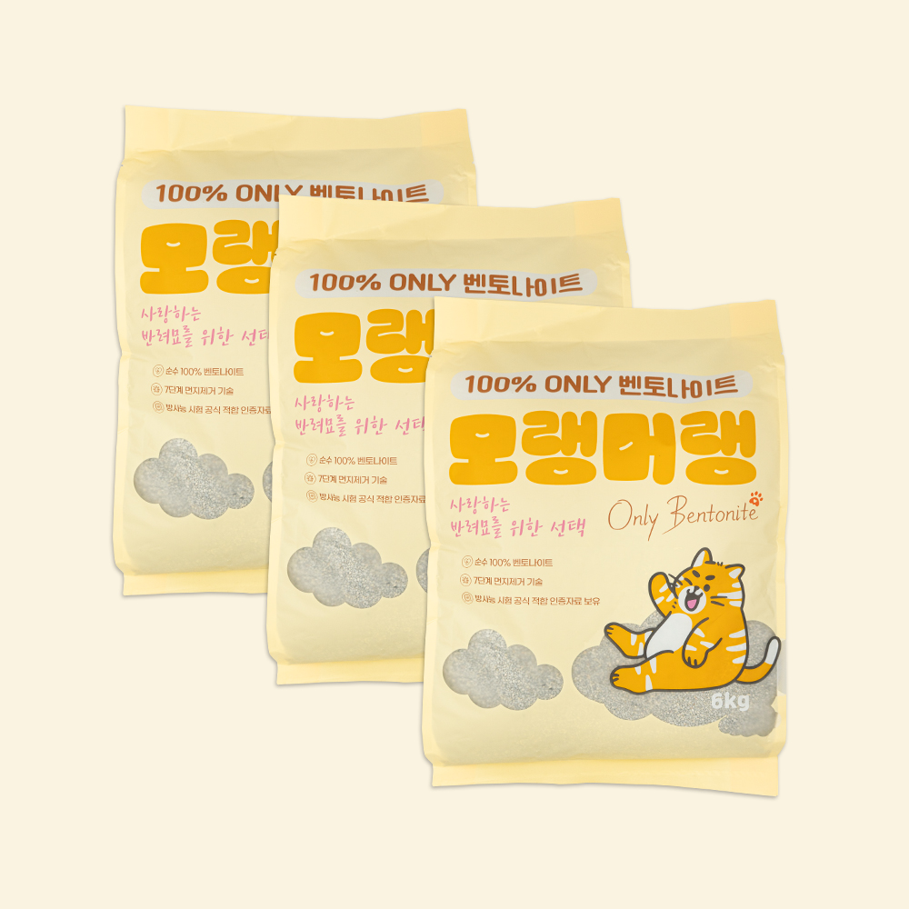 펫라벨 모랭머랭 벤토나이트 18kg (6kg x 3ea)
